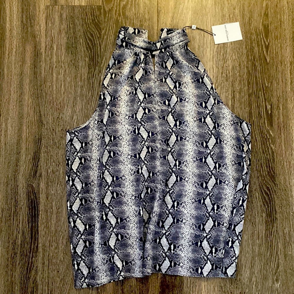 GENERATION LOVE SILK snakeskin halter